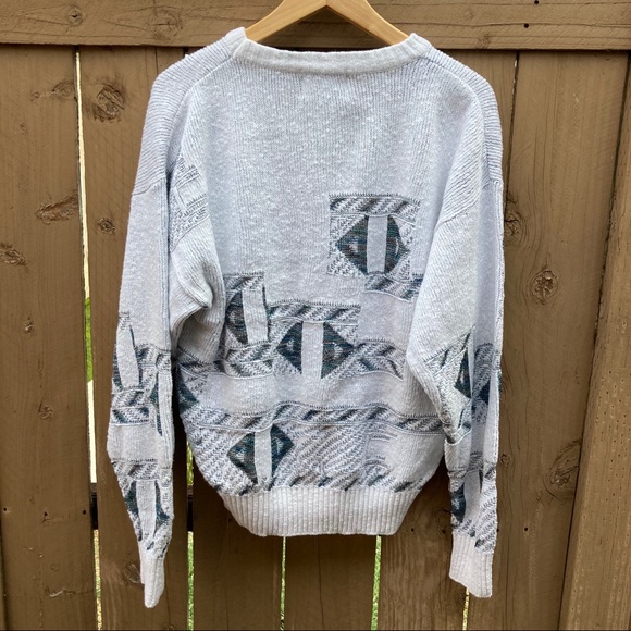 London Fog Geometric Knit Sweater - Picture 4 of 4